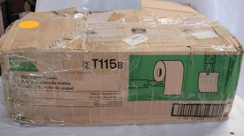 5 Rolls Cascades Pro Roll Paper Towels , Natural . 5 Rolls at 7.5"&times;775ft .