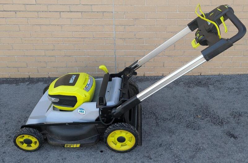 Ryobi 40v Brushless 21" 3-1 Self-Propelled Electric Lawnmower. As is.