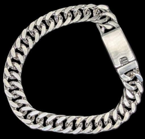 New Miami Cuban Link Chain Bracelet with Box Clasp #28 BB143W, 12mm &times; 9" Long