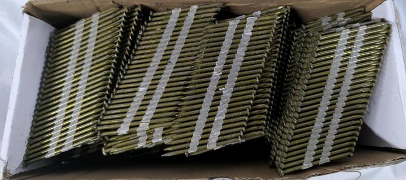 1500+ New Nails in Clips. 2.25" Long with 0.25" Wide Heads.