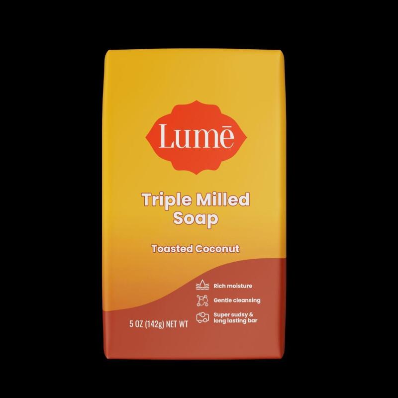 New LUME Toasted Coconut | Triple Milled Soap Bar, 142g