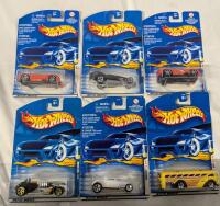 6 Vintage Sealed Hot Wheels Diecast Cars.