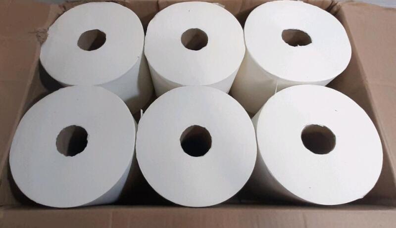 New in Box 6pcs Pacific Blue Recycled Paper Towel Rolls | Rolls Measure 7.8" &times; 1000ft per roll