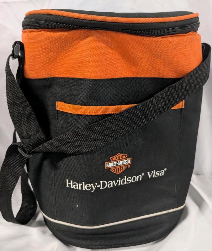 Harley Davidson Visa Insulated Cooler Bag. 11" Tall.