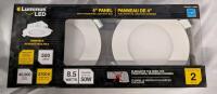 2 (1 2-pack) New Luminous LED 4" Panel Lights with Built in Junction Box.
