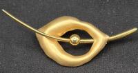 Vintage Beautiful Gold Filled Bond Boyd Brooch 2.5" Long
