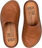 New Size 40 Unisex VIBA Finland ROMA Leather Cognac Brown Slippers | Retails for $235!!