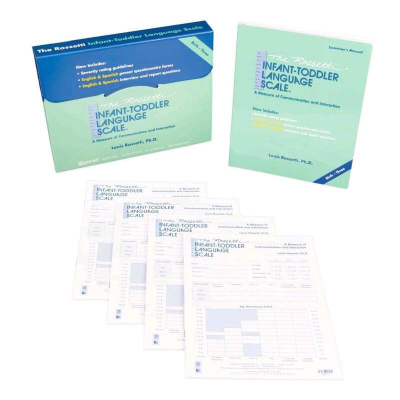 New THE ROSSETTI Infant-Toddler Language Scale (Birth to Age 3) - Full Kit | Retails Over $190!