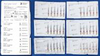 [Dentistry] 36 New DENTSPLY SIRONA ProTaper Gold Rotary Files : SIZE F2, #PTGRF225, 25MM LENGTH | EXP 2029 | 6 Packs of 6 Files Each