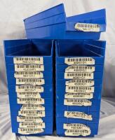 25 U-Line S-13400 Plastic Shelf Bins - 7" x 18" x 4"