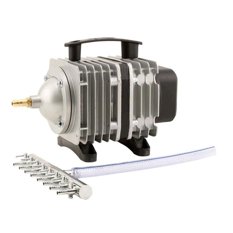 New ECOAIR Commercial Air Pump 5 | Output: 300 gph, PSI: 5.22, Current : 1.02 A, Input: 120 V, Tube Size: ⅜" | Retails $190!