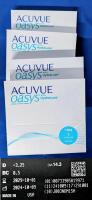360 New ACUVUE Oasis Hydraluxe 1-Day Contact Lenses || D -3.50, DIA 14.3, BC 8.5 || 4 Sealed Packs, 90 Lenses Each | EXP 2029 | Over $400 Retail Value!!