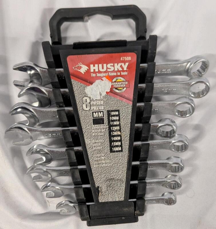 New Husky 8pc Combination Wrench Set. 8mm - 16mm