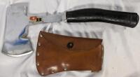 Ob Hatchet with Leather-Like cover. 12.5" Long.