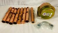 HVAC Lot, Includes KMC Pneumatic Damper Actuator, 306 Hydroloc Split Flange, and 8 Copper Pipes