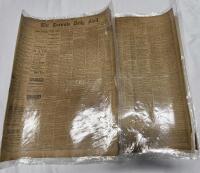 Antique 1893 The Toronto Daily Mail Laminated Page 1 to 7