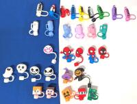 31 New Silicone Straw-Caps : Prime, Stanley Cups, Spider-Man, Halloween & Minecraft - Fits Most Standard-Size Straws (Reusable & Disposable)