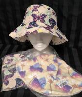 3 New sz 48 (3/4yr) Kid's Bucket Hat with Strap