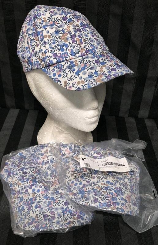 3 New sz 52 (2-5years) Girl's Floral Hats