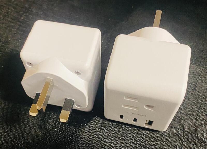 2 As-New Plug Adapters; Type G (UK, Ireland, and More) to Type A (US)