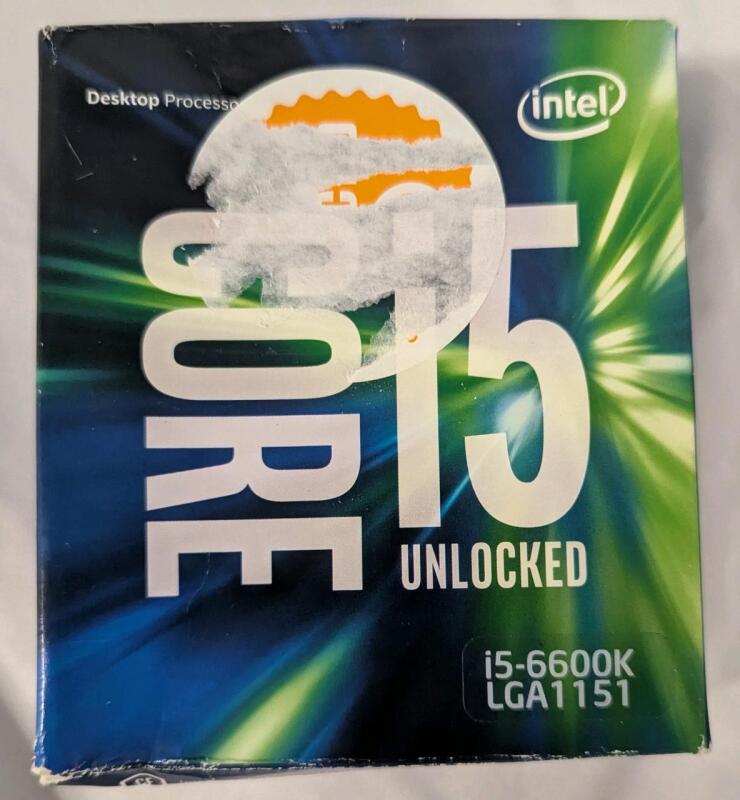 New Sealed Intel Core i5 6600K 3.50 GHz Quad CoreDesktop Processor, Socket LGA 1151, 6MB Cache. Retails for $150