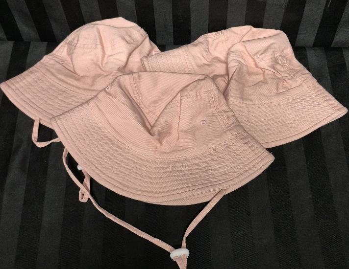 3 New sz 48&51 (3/4 & 5/6yr) Kid's Bucket Hat with Strap