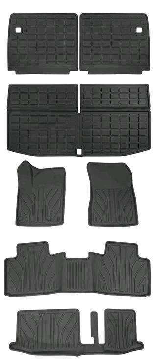New - Powoq 7-Seat Floor Mats for 2022-2025 Mitsubishi Outlander Trunk Mat Cargo Liner Replacement for 2022-2025 Mitsubishi Outlander Accessories (Trunk Mat+Backrest Mat+7-Seat Floor Mat) . Retail $370