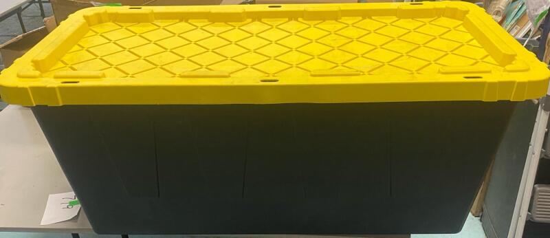 Large, Sturdy Storage Bin - Measures Approximately 39&rdquo;L x 19&rdquo;W x 17.5&rdquo;H