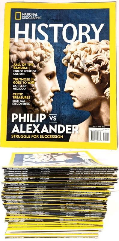 45+ New Issues NATIONAL GEOGRAPHIC May/June 2025 - Samurai &bull; Thutmose III at Megiddo &bull; Celtic Treasures &bull; Philip vs Alexander | Over $350 Retail Value!