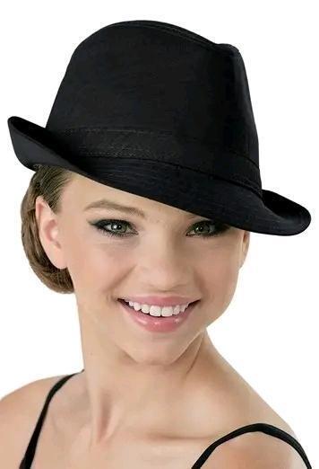 New Adult Size WEISSMAN Studio Exclusive Dancewear Fedora Hat - Model HAT17, 22" Circumference