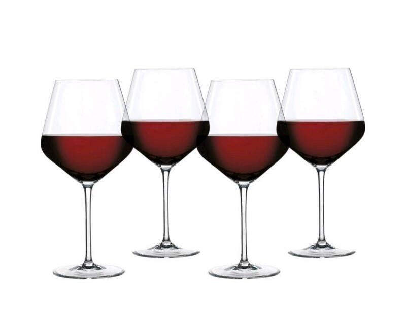 4 New in Box SPIEGELAU Style Burgundy Glass Wine Glasses - Retails for $60