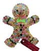 Betsey Johnson Tagged Adorable Multi Rhinestone Gingerbread Brooch approximately 2.20 x 1.85&rsquo;&rsquo; Back Bale for Pendant