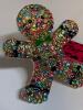 Betsey Johnson Tagged Adorable Multi Rhinestone Gingerbread Brooch approximately 2.20 x 1.85&rsquo;&rsquo; Back Bale for Pendant - 6