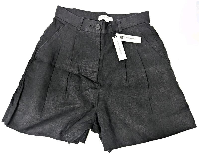New Size 0 Women's BANANA REPUBLIC European Flax Premium Line Button-Up Shorts | Retails for $120!!
