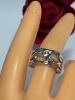 Stamped 925S Wide Band with Centre Heart in Cut Work Braided Design Size 8 - 3