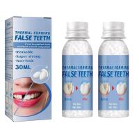 New 2 Pack Reusable Thermal-Forming Non-Toxic Tooth Repair / False Teeth Granules , 30ml Each
