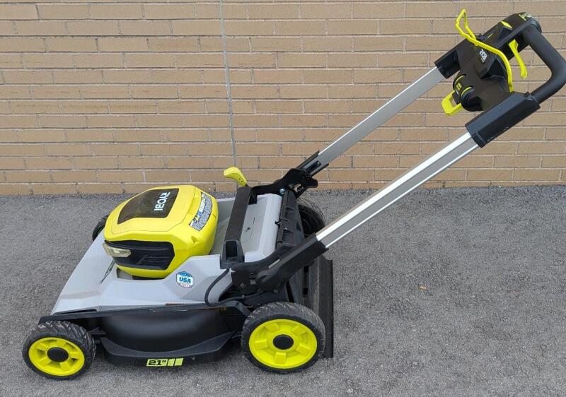 Ryobi 40v HP 21" Self Propelled 3 in 1 Electric Lawnmower. As Is