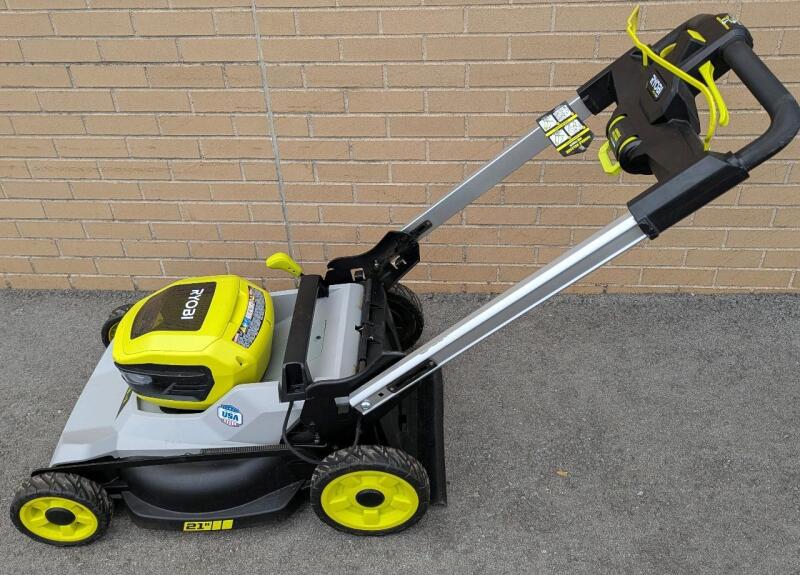 Ryobi 40v HP Brushless 21" Self Propelled Electric Lawnmower. As is.