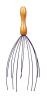5 New Wooden Scalp Massager - Stainless Legs - Purple 10" Long - 2