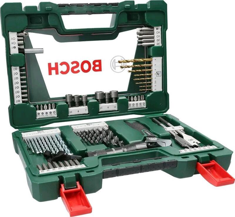 New - Bosch 83pcs .Drill / Screwdriver Bit Set "V-Line" with Tin-Coating . Retail $120