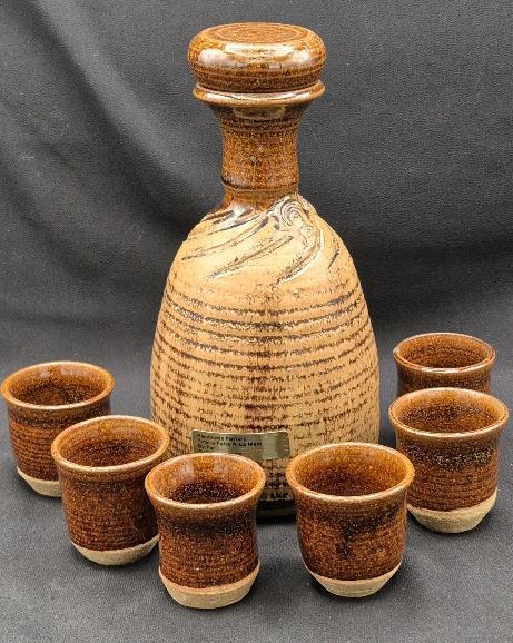 Gorgeous Sheila Price Pottery Drinking Set