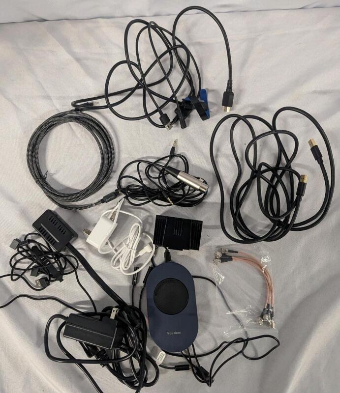 As New Assorted Cables, Adaptors & Accessories. Includes Mouse jiggler, microphone Cable & More!