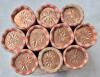 10 Rolls Canadian One Cent Pennies . - 2