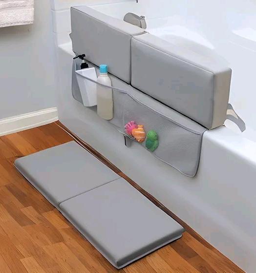 New Jax Essentials Splash Guard & Kneeling Pad for The Bathtub