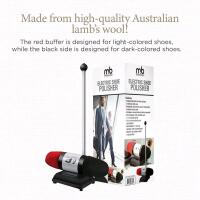 New Moneysworth & Best Dual-Buffer Electric Shoe Polisher Machine for Instant Shine - Lamb&rsquo;s Wool Buffer - 31" - 95-Watt Motor - Voltage 120V/60Hz Retails for $149