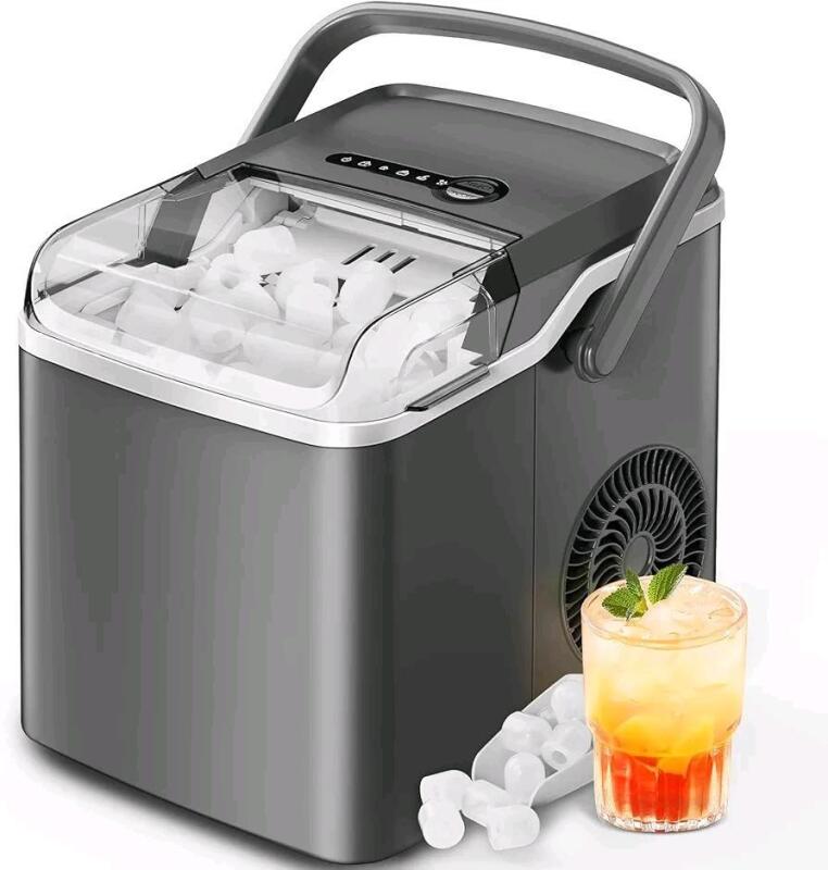 As New in Box Countertop Ice Maker Model SLIM25G Retails for Over $60US