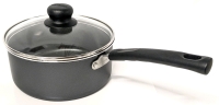 New TRAMONTINA Brazil Non-Stick 1,9L 7.5" Pot with Tempered Glass Lid