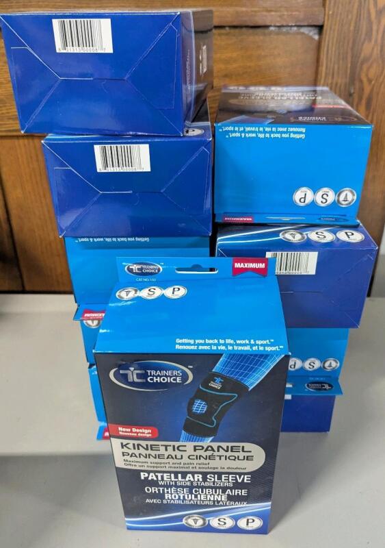 10 New Size Small Trainers Choice Kinetic Panel Patellar Sleeve with Stabalizers