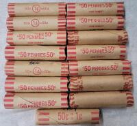 15 Rolls Canadian One Cent Pennies .