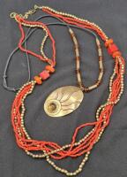 2 Great Beaded Statement Necklaces